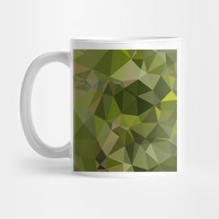 Sap Green Abstract Low Polygon Background Mug